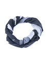 Dámský hebký šátek ombre šedo- černá barva