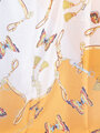 SBeauty dámský šátek s motýlky pásky a třásněmi