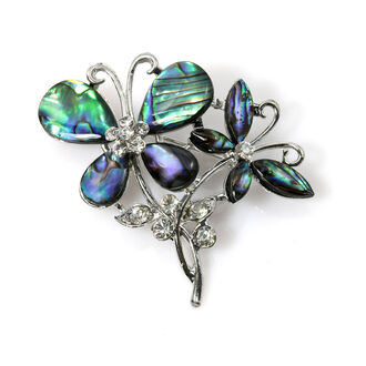 Brož motýlci s Paua perletí