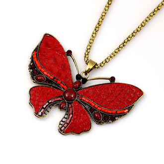 Luxusní náhrdelník ve tvaru motýla