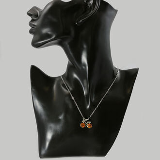 Exkluzivní náhrdelník ve tvaru kola s krystalky Swarovski elements