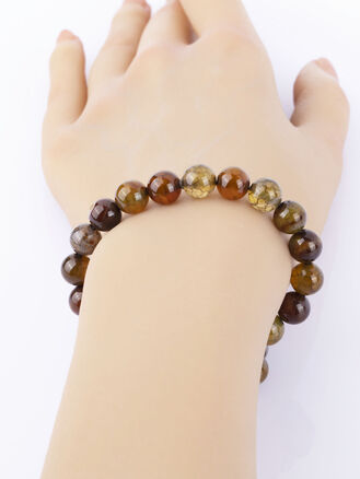 Krásný náramek z korálků achátu