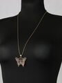 Luxusní etno náhrdelník ve tvaru motýla
