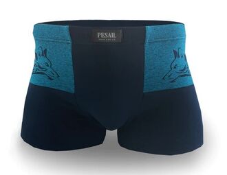 PESAIL Pánské boxerky značka PESAIL potisk vlk 4 ks v balení