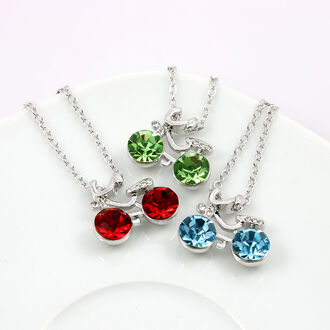 Exkluzivní náhrdelník ve tvaru kola s krystalky Swarovski elements