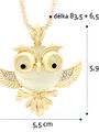 Náhrdelník s řetízkem sovička Swarovski elements