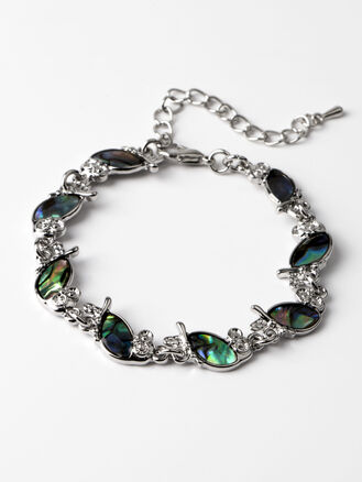 Náramek s perletí Paua s motivem sovičky