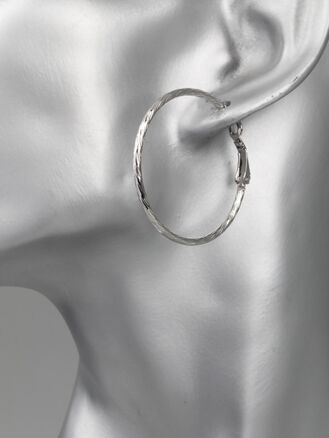 Fashion Jewelry kruhové náušnice s rytým vzorem