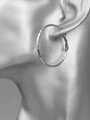 Fashion Jewelry kruhové náušnice s rytým vzorem