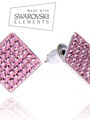 Fashion Icon Náušnice čtverec s krystaly Swarovski elements
