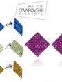 Fashion Icon Náušnice čtverec s krystaly Swarovski elements