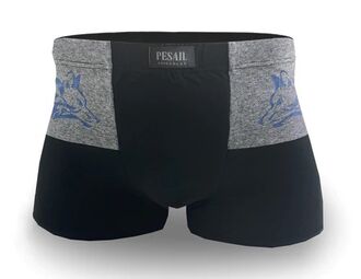 PESAIL Pánské boxerky značka PESAIL potisk vlk 4 ks v balení