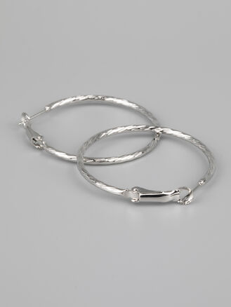 Fashion Jewelry kruhové náušnice s rytým vzorem