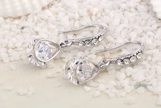 Náušnice kapičky se zirkonem