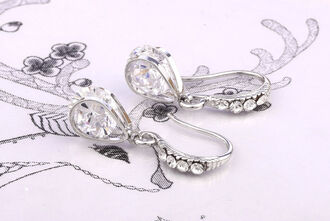 Náušnice kapičky se zirkonem