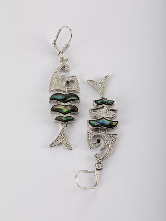 Fashion Jewelry náušnice ryba s paua perletí