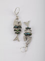 Fashion Jewelry náušnice ryba s paua perletí
