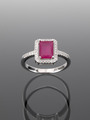 Prsten PINK MIRROR se zirkony