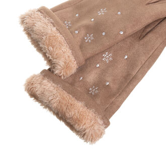 Dámské elegantní rukavice Snow vločky 