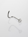 Nostril piercing do nosu s čirým krystalem ve tvaru hvězdičky z chirurgické oceli