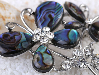 Brož motýlci s Paua perletí