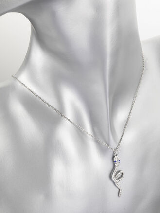 Fashion Icon stylový řetízek  s příveskem ve tvaru hada