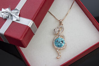 Náhrdelník had s krystalem Swarovski elements
