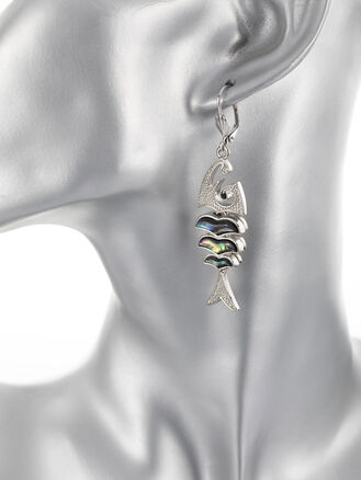 Fashion Jewelry náušnice motýlek s paua perletí