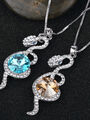 Přívěsek had s krystalem Swarovski elements