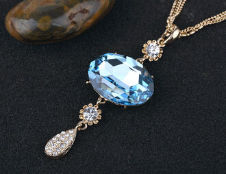 Přívěsek barokní s krystalem Swarovski elements