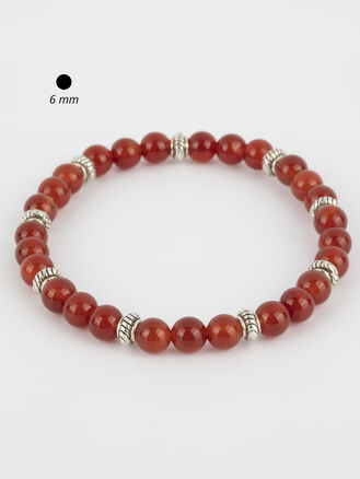 Krásný drobný náramek z korálků achátu