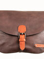 Flora&co Dámská kožená moderní crossbody kabelka kulatá