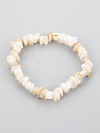 Exluzivní náramek z krémové perleti sekaný