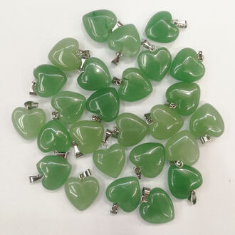 Přívěsek z avanturínu ve tvaru srdíčka