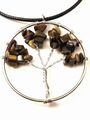 TYGŘÍ OKO velký magický kulatý amulet Strom života