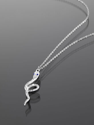 Fashion Icon stylový řetízek  s příveskem ve tvaru hada