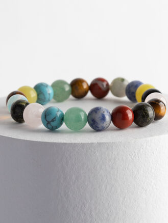 Náramek mix kamenů (1 cm)