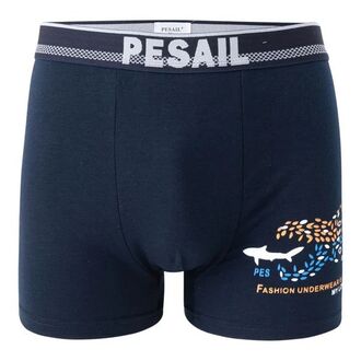 Pánské boxerky značka PESAIL potisk žralok 4 ks v balení