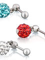 Piercing do pupíku s krystaly
