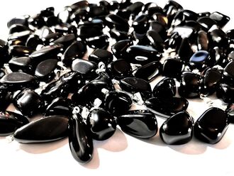 Obsidian černý (Apačovy slzy) přívěsek