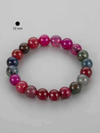 Elegantní pestrobarevný náramek z achátu