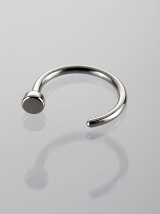 Nostril piercing do nosu ve tvaru kroužku z chirurgické oceli 