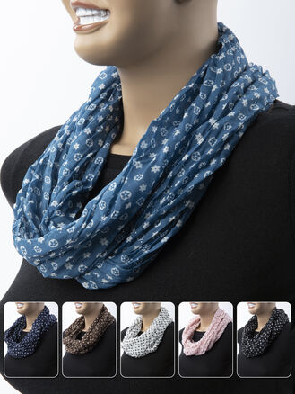 Delfin dámský šátek tunel květiny