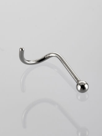 Nostril piercing do nosu s kuličkou z chirurgické oceli 
