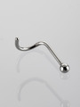 Nostril piercing do nosu s kuličkou z chirurgické oceli 