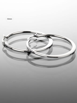 Masivní kruhové náušnice z chirurgické oceli