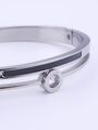 Náramek Steel Clock chirurgická ocel s krystalkem 