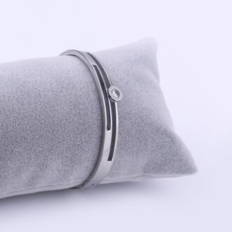 Náramek Steel Clock chirurgická ocel s krystalkem 