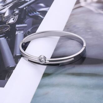 Náramek Steel Clock chirurgická ocel s krystalkem 