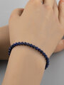 Luxusní jemný náramek z lapis lazuli drobné korálky velikost 4 mm